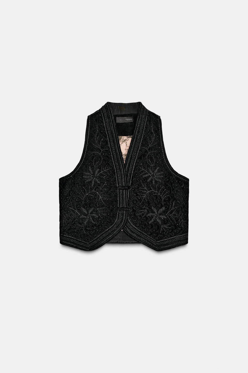 ZW COLLECTION LIMITED EDITION EMBROIDERED VELVET WAISTCOAT - Zara фото 6