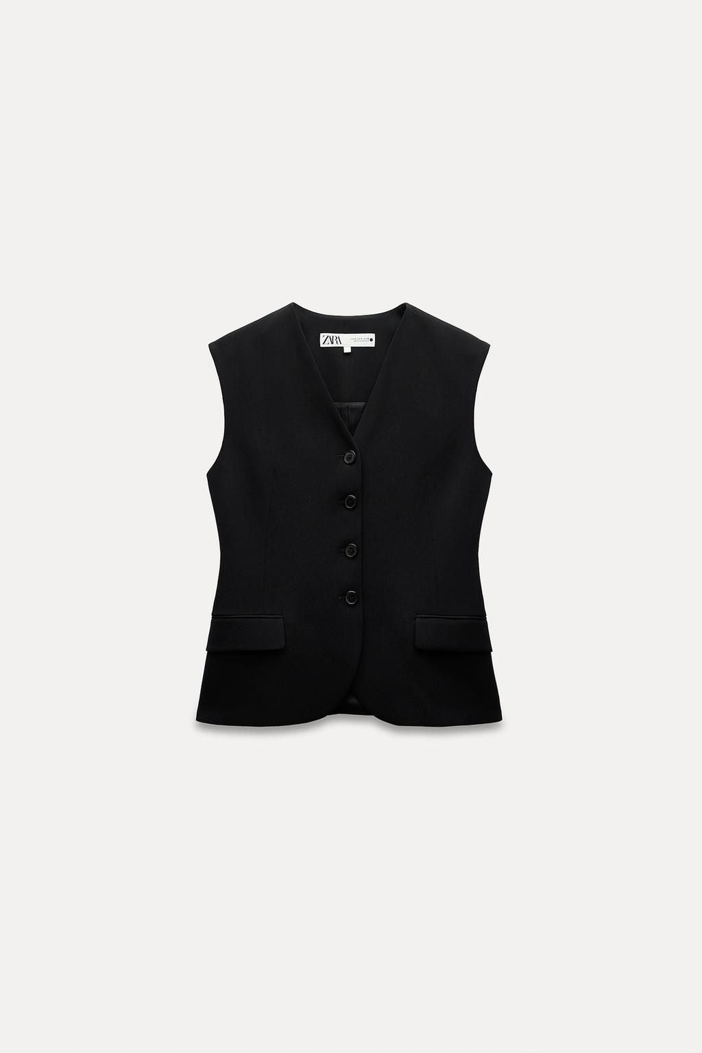 ZW COLLECTION WAISTCOAT WITH POCKETS - Zara фото 11