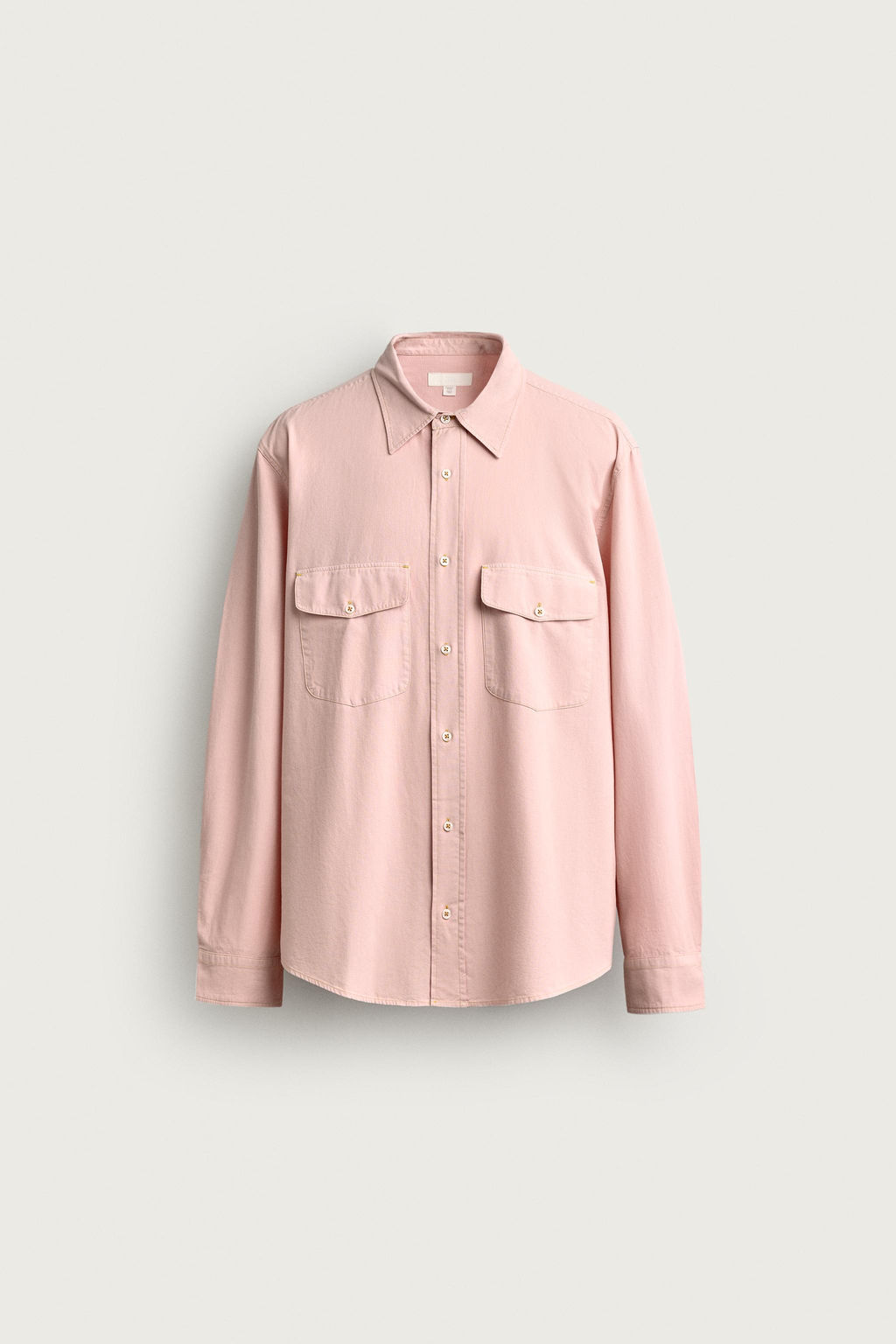 CAMISA RELAXED FIT BOLSILLOS / Rosa claro - Zara фото 7
