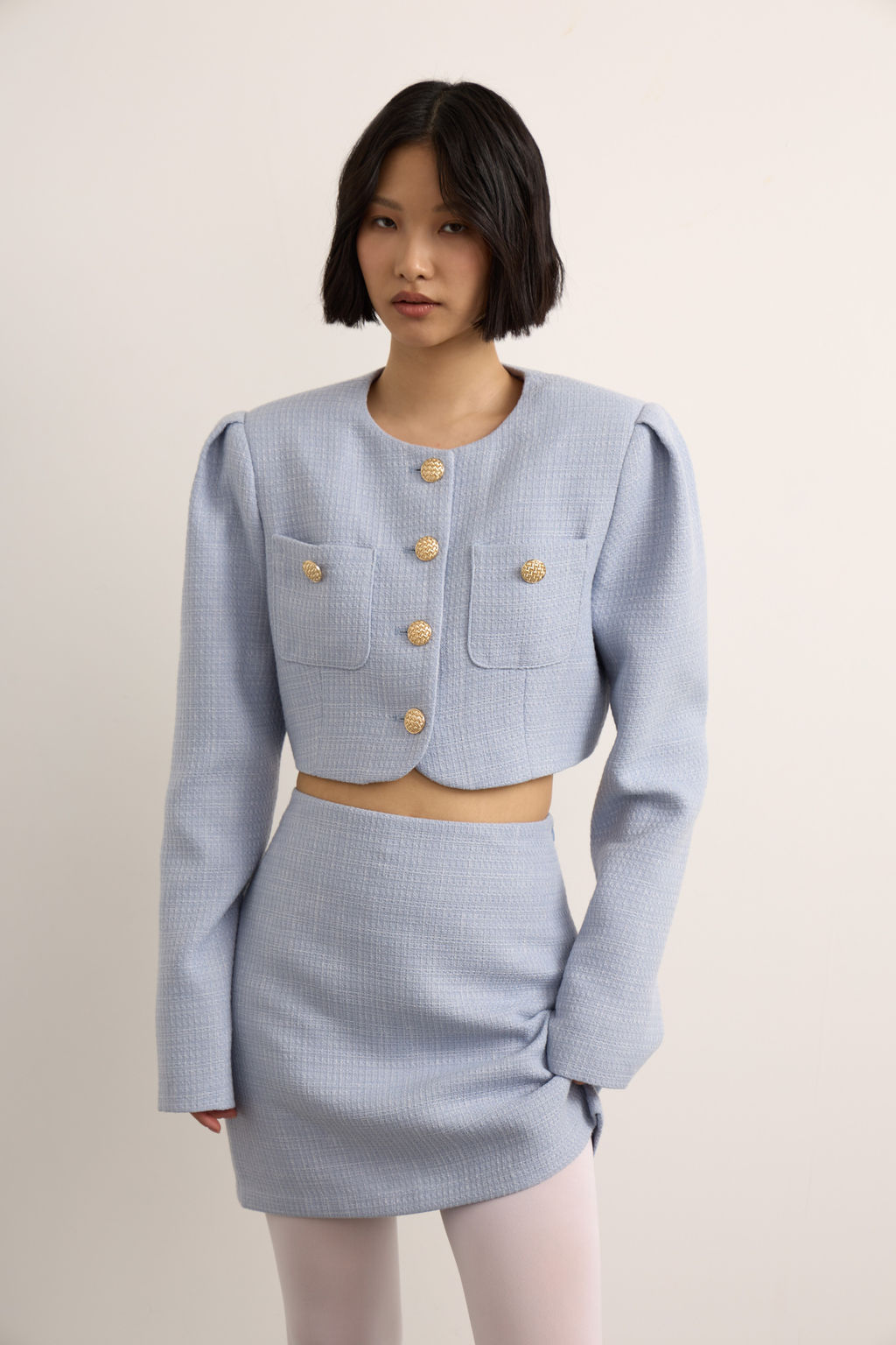 Юбка мини из твида - Mollis фото 2