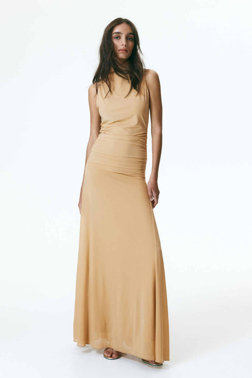 Gathered mesh dress - H&m фото 5