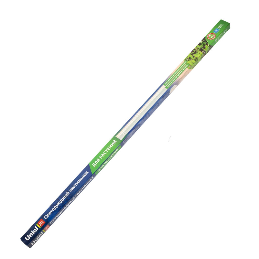 ULI-P11-24W/SPFR IP40 WHITE Светильник для растений светодиодный линейный, 872мм, выкл. на корпусе. Алюминий. Спектр для фотосинтеза. TM Uniel