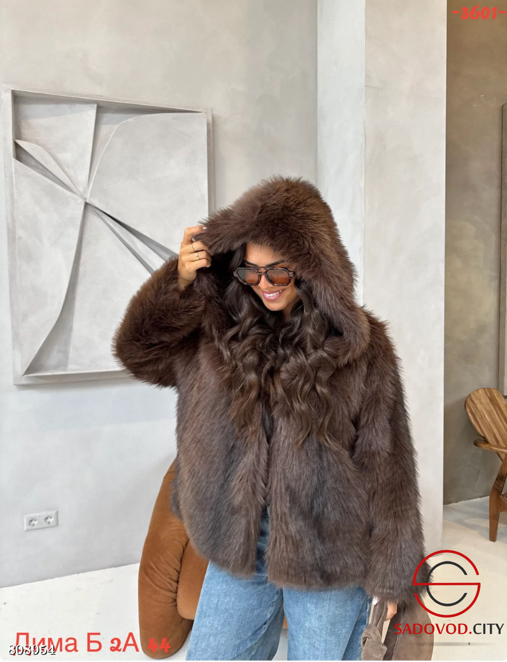 Шуба женская из искусственного меха - Bruno фото 2