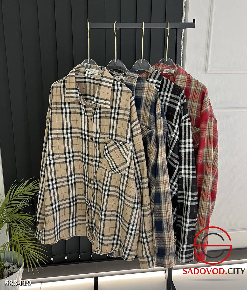 Рубашка женская в клетку - Bruno фото 7