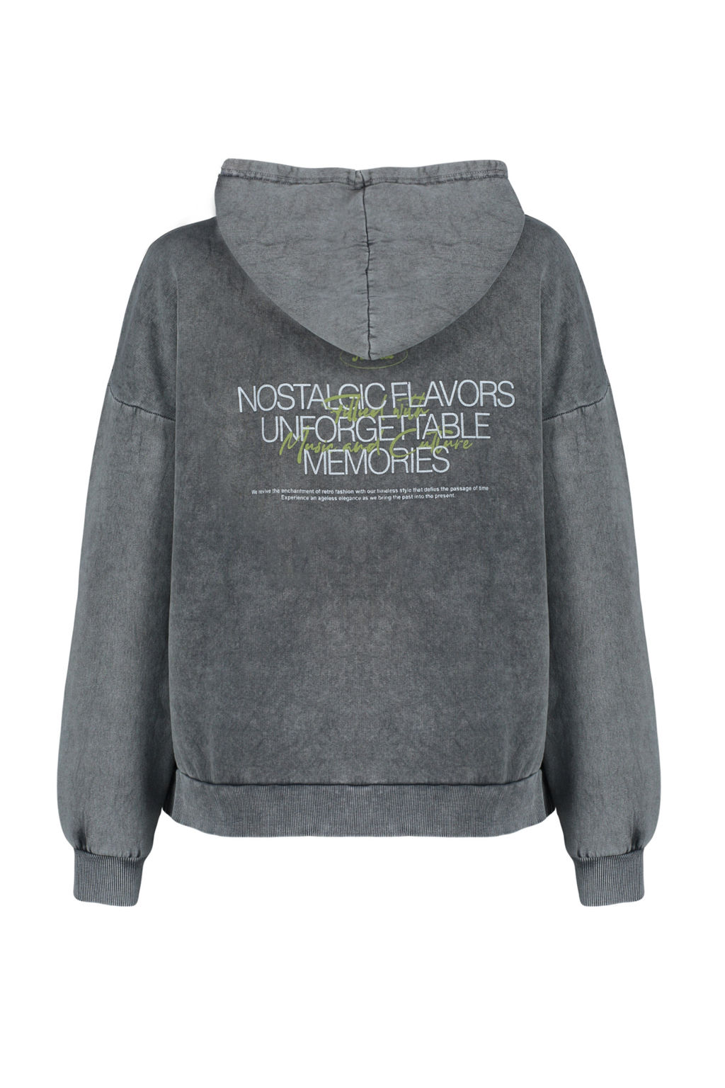 TRENDYOLMILLA Antrasit Kal?n Ici Polarl? Y?kama Efektli Oversize/Genis Kal?p Orme Sweatshirt TWOAW24SW00230  фото 8