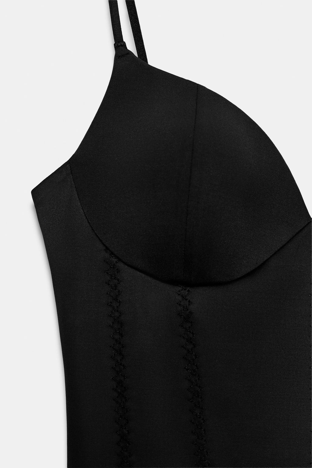 POLYAMIDE BLEND LADDER LACE TOP - Zara фото 22