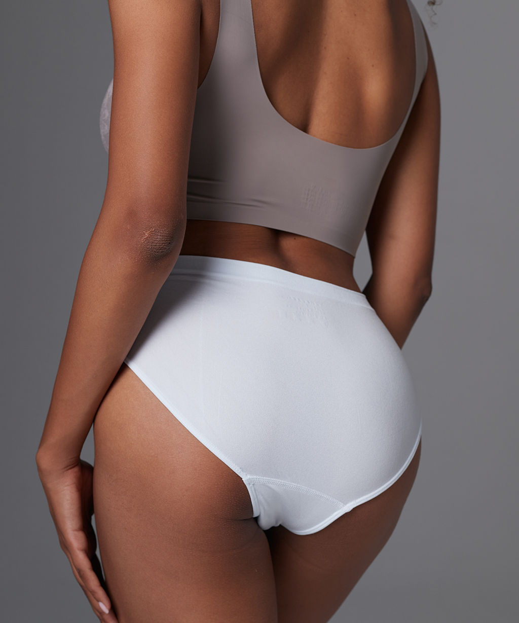 Трусы женские бесшовные с высокой посадкой Vanessa GB-001 полиамид, эластан бежевый размеры S, M, L - VANESSA FOR ME фото 14