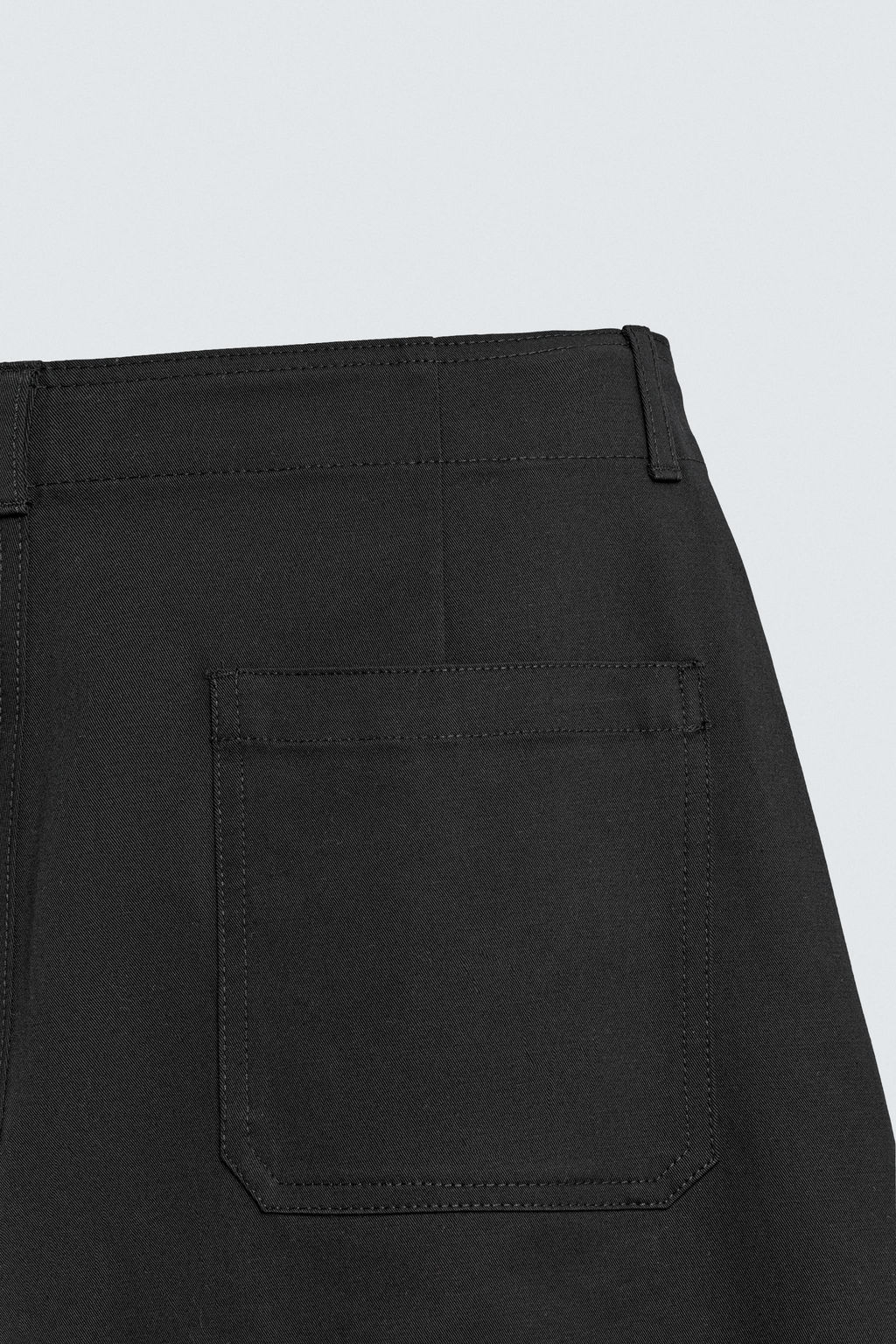 PANTAL?N WIDE FIT PLIEGUES / Negro - Zara фото 10