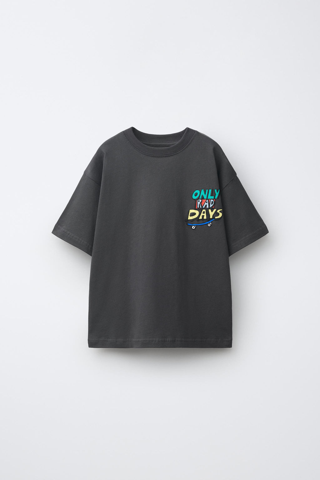CAMISETA ESTAMPADA LOGO / Antracita oscuro