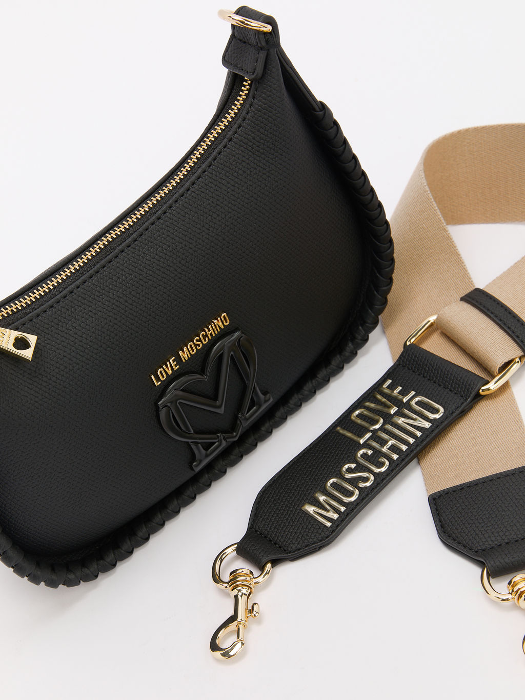 Кросс-боди LOVE MOSCHINO BRAIDING Артикул 4376563, черный  фото 3