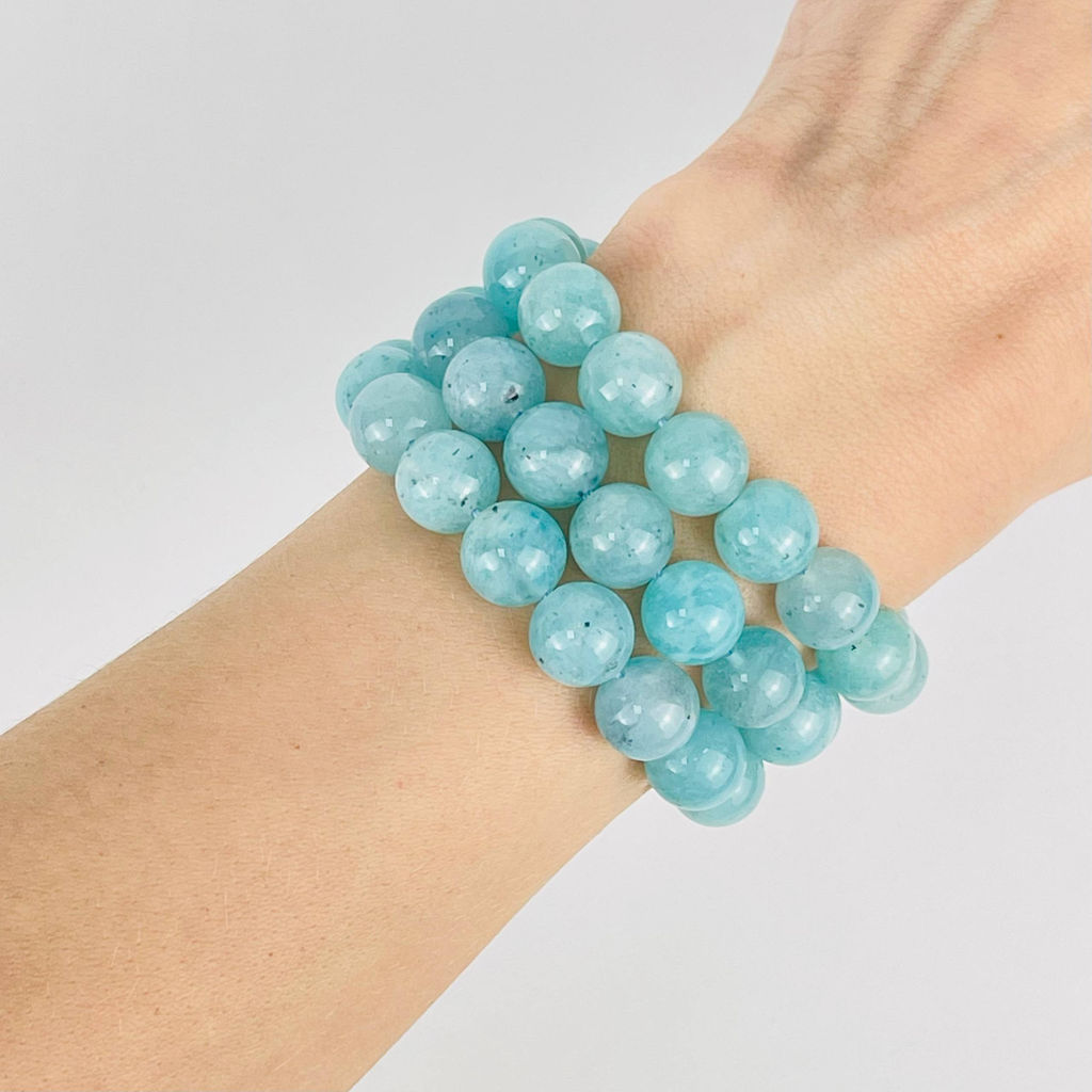 Бусины для украшений из Амазонита (38 бусин) 39 см