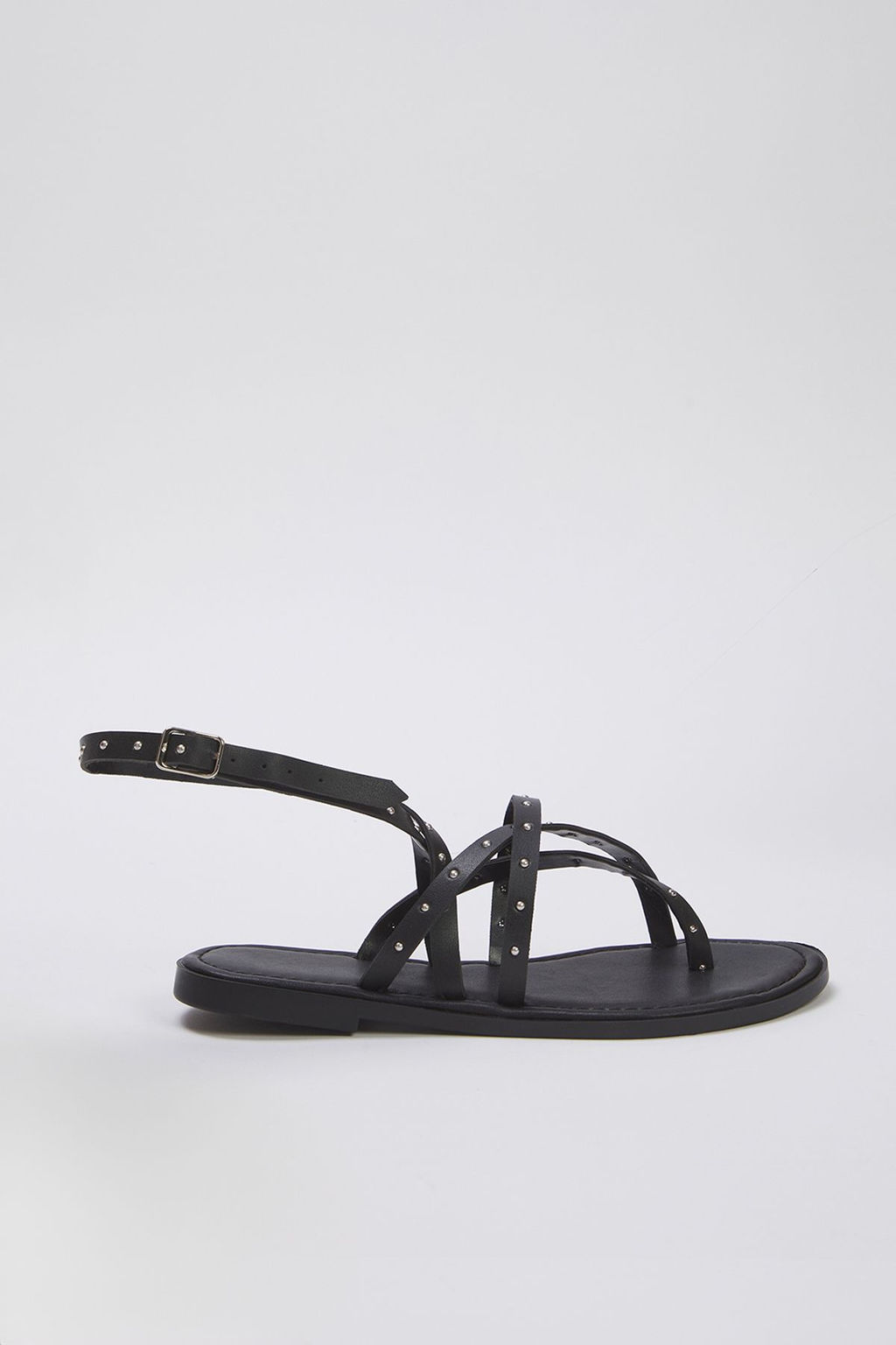 Trendyol Shoes Siyah Ince Bantl? Trok Tasl? Bilekten Baglamal? Parmak Aras? Kad?n Sandalet TAKSS25SD00020 - Trendyolmilla фото 3