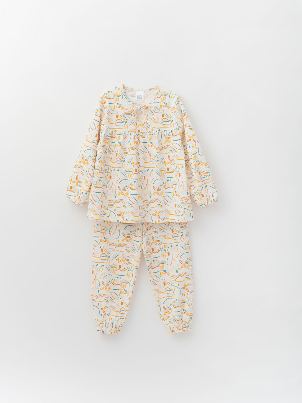 Пижама д/дев из тонкого хлопка, белый - Lesi kids фото 14