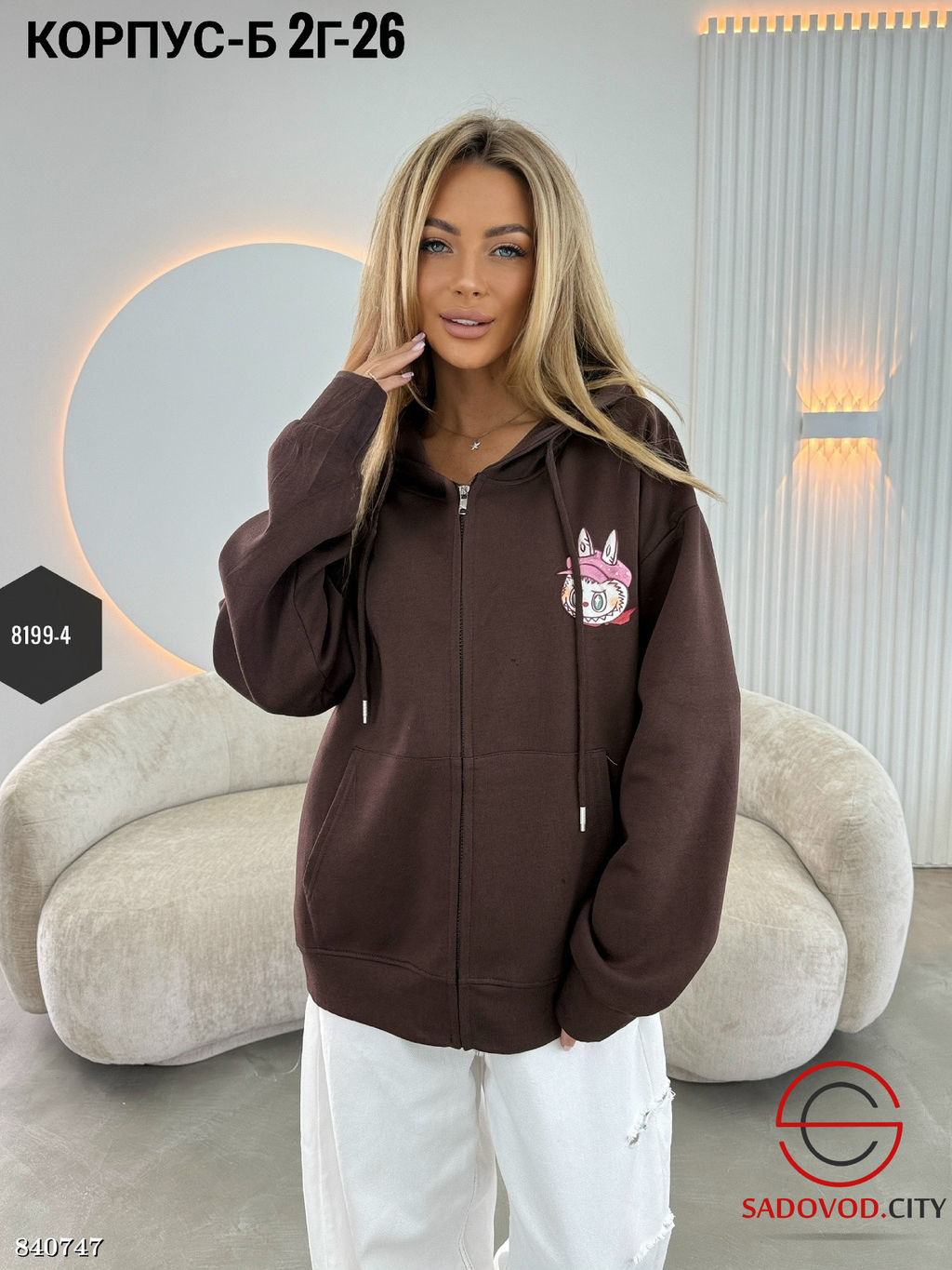 Худи женское с капюшоном - Bruno фото 4