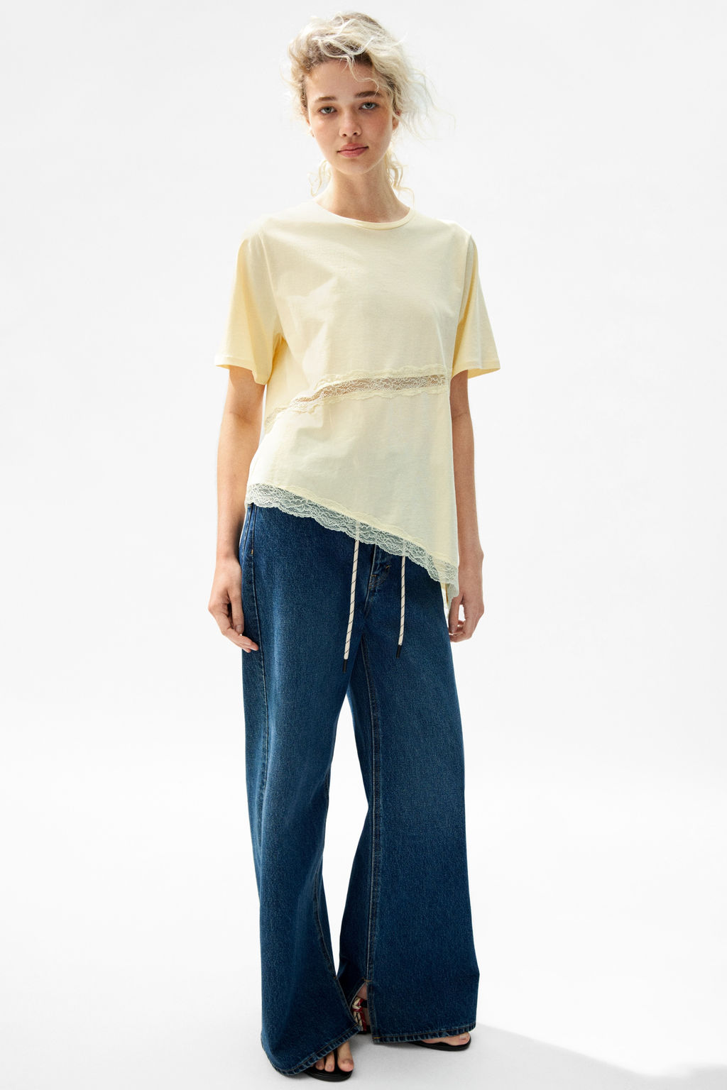 Camiseta con ribete de encaje - H&m фото 8
