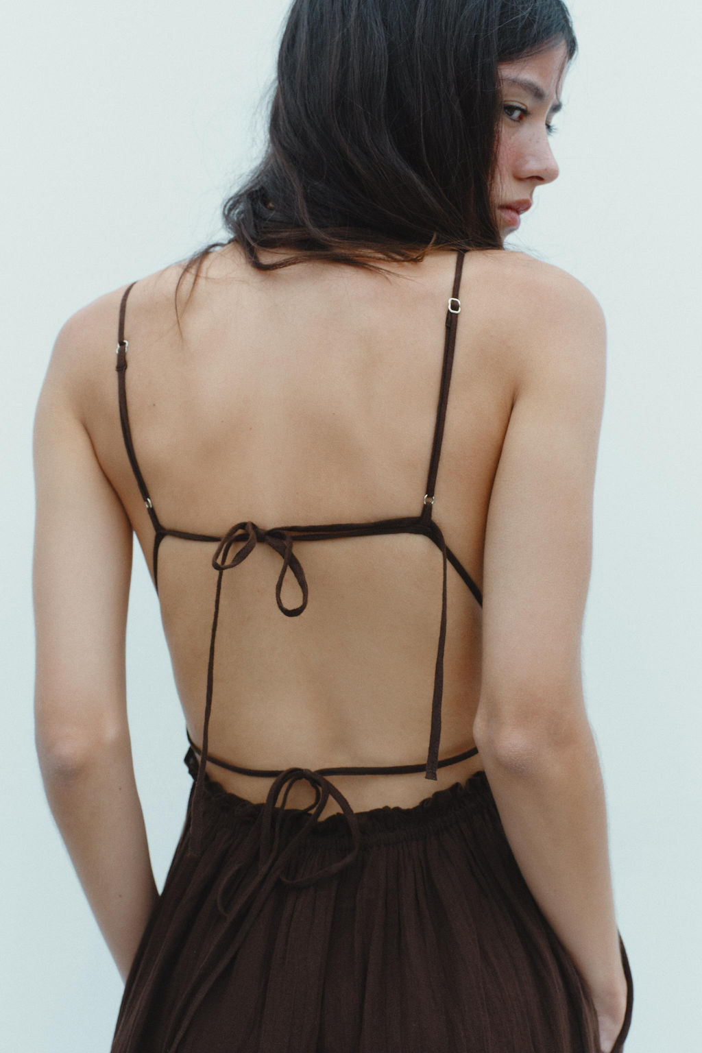 GAUZE MIDI DRESS - Zara фото 5