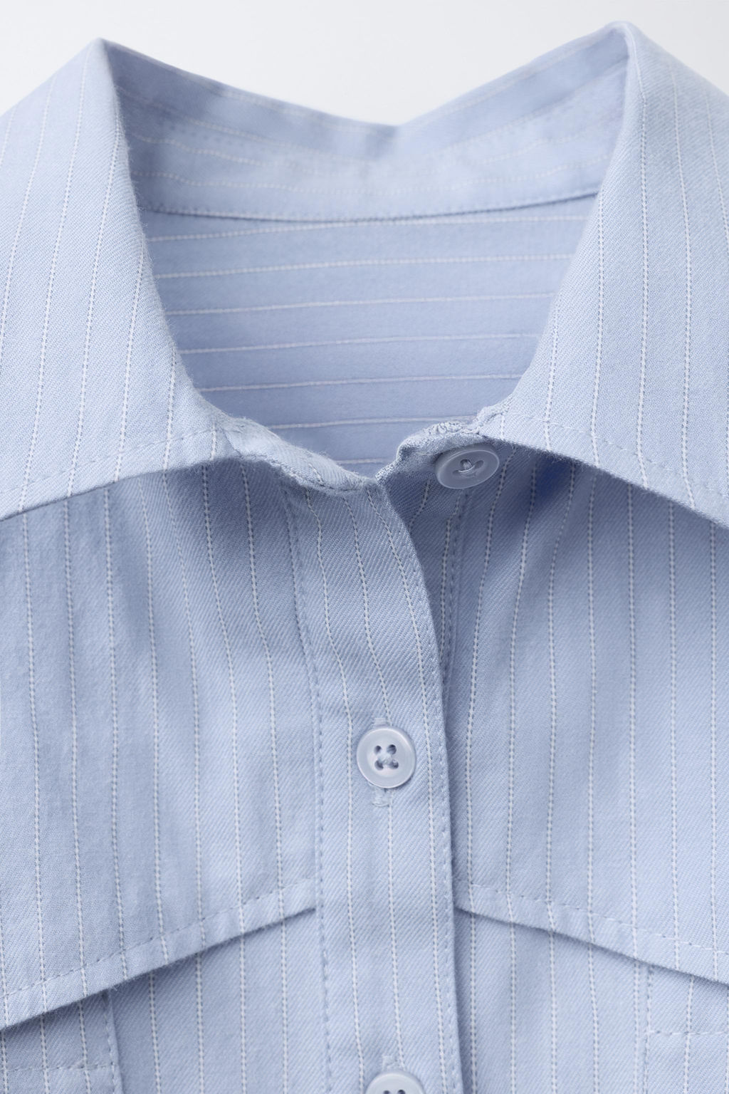 STRIPED CROPPED SHIRT - Zara фото 3