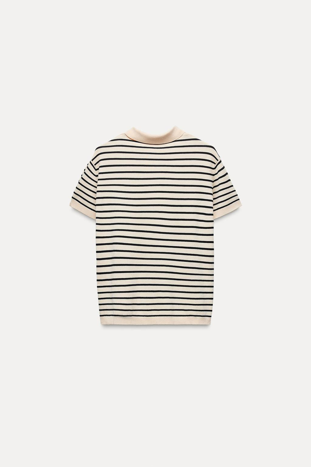 BASIC PLAIN KNIT POLO SHIRT - Zara фото 7