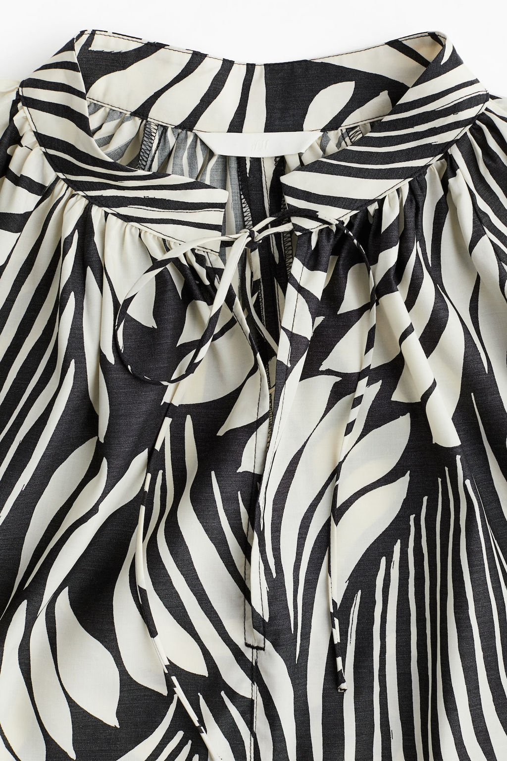 Vestido oversize con tiras de anudar - H&m фото 6