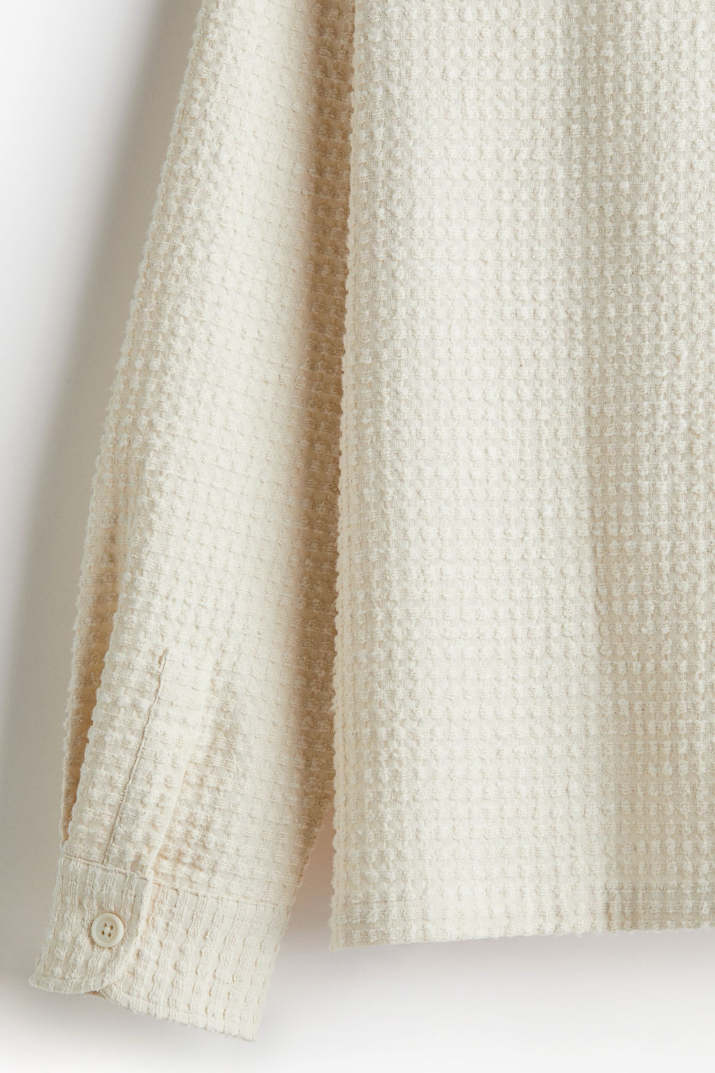 Loose Fit Waffled overshirt - H&m фото 2