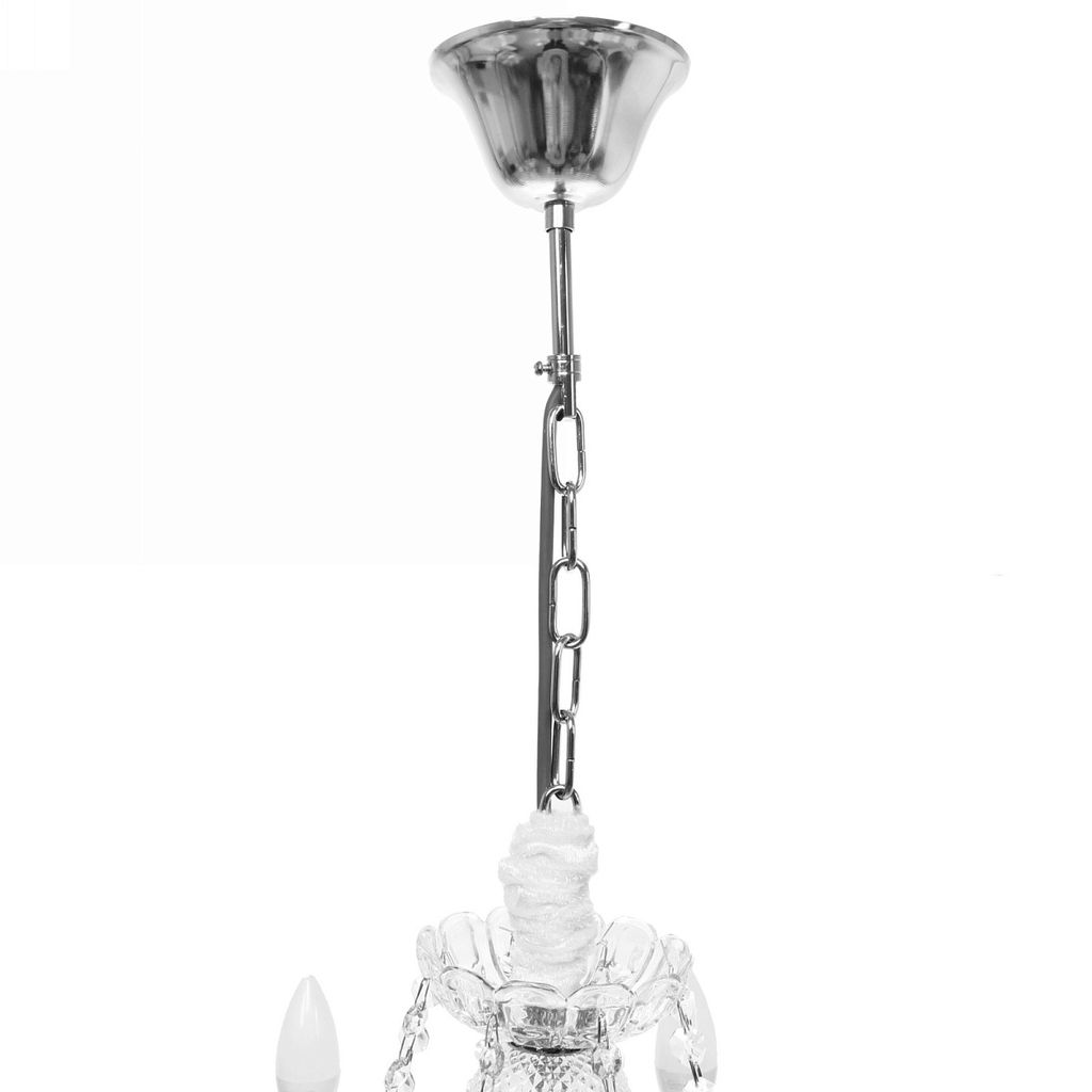 Люстра подвесная в стиле барокко "Alfemminile" 8*40Вт 25-DZ888 со стеклянными основаниями