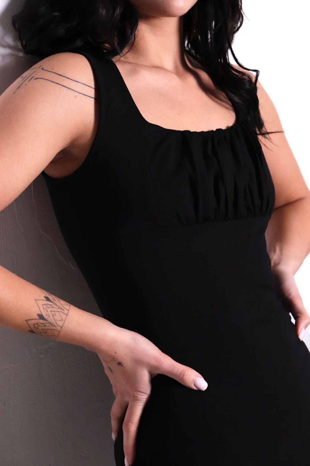 11432 Платье чёрное короткое (остаток: 40, 42, 44) - Martichelli фото 2