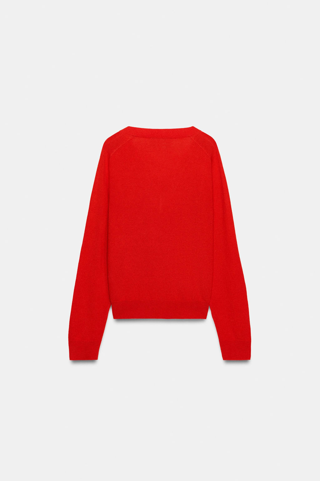 WOOL BLEND V-NECK JUMPER - Zara фото 7