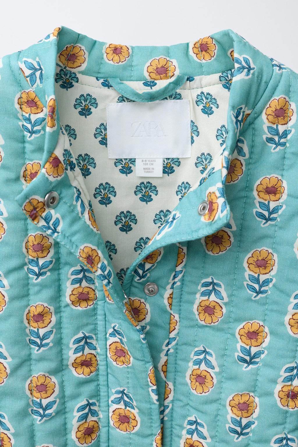 PRINTED PUFFER JACKET - Zara фото 7