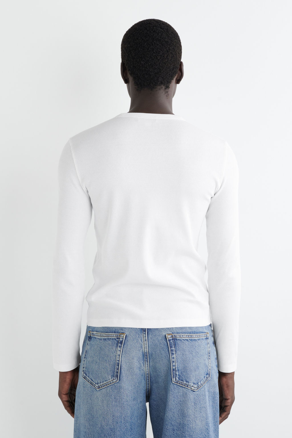 CAMISETA DE CANAL? AJUSTADA DE MANGA LARGA - H&m фото 5