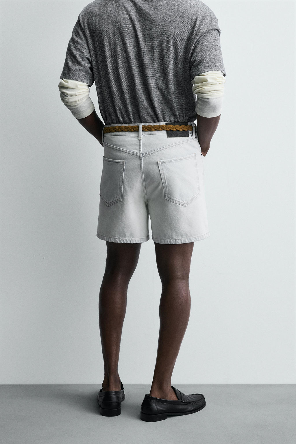 REGULAR FIT DENIM SHORTS - Zara фото 3