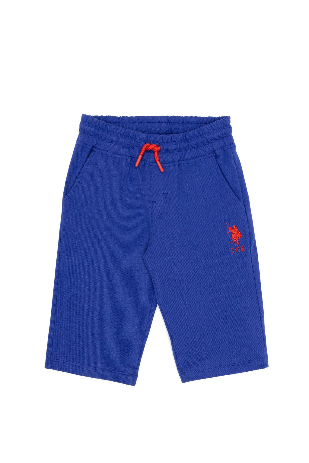Синие вязаные шорты для мальчика - U.s. polo assn фото 4