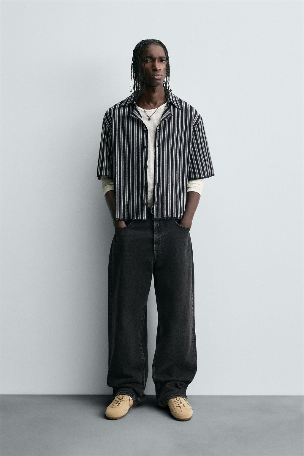 STRIPED JACQUARD SHIRT