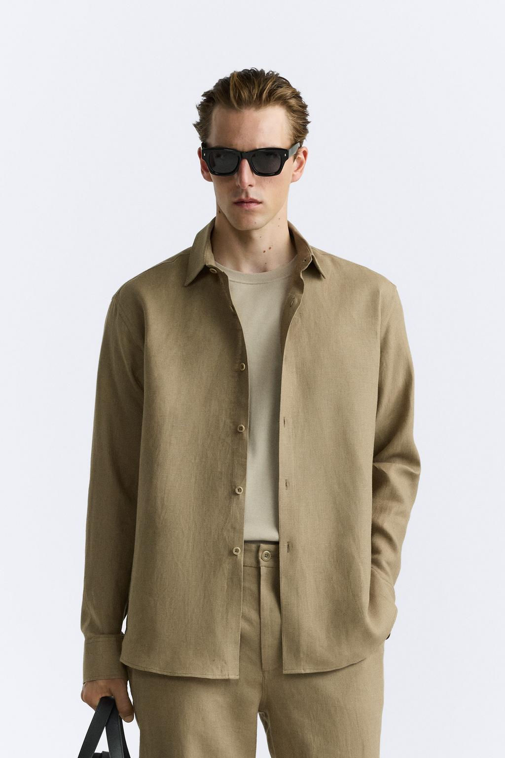%100 KETEN GOMLEK - Zara фото 2
