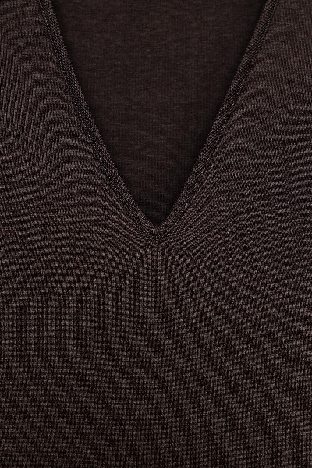 VESTIDO CORTO ESCOTE PICO / Marr?n - Zara фото 6