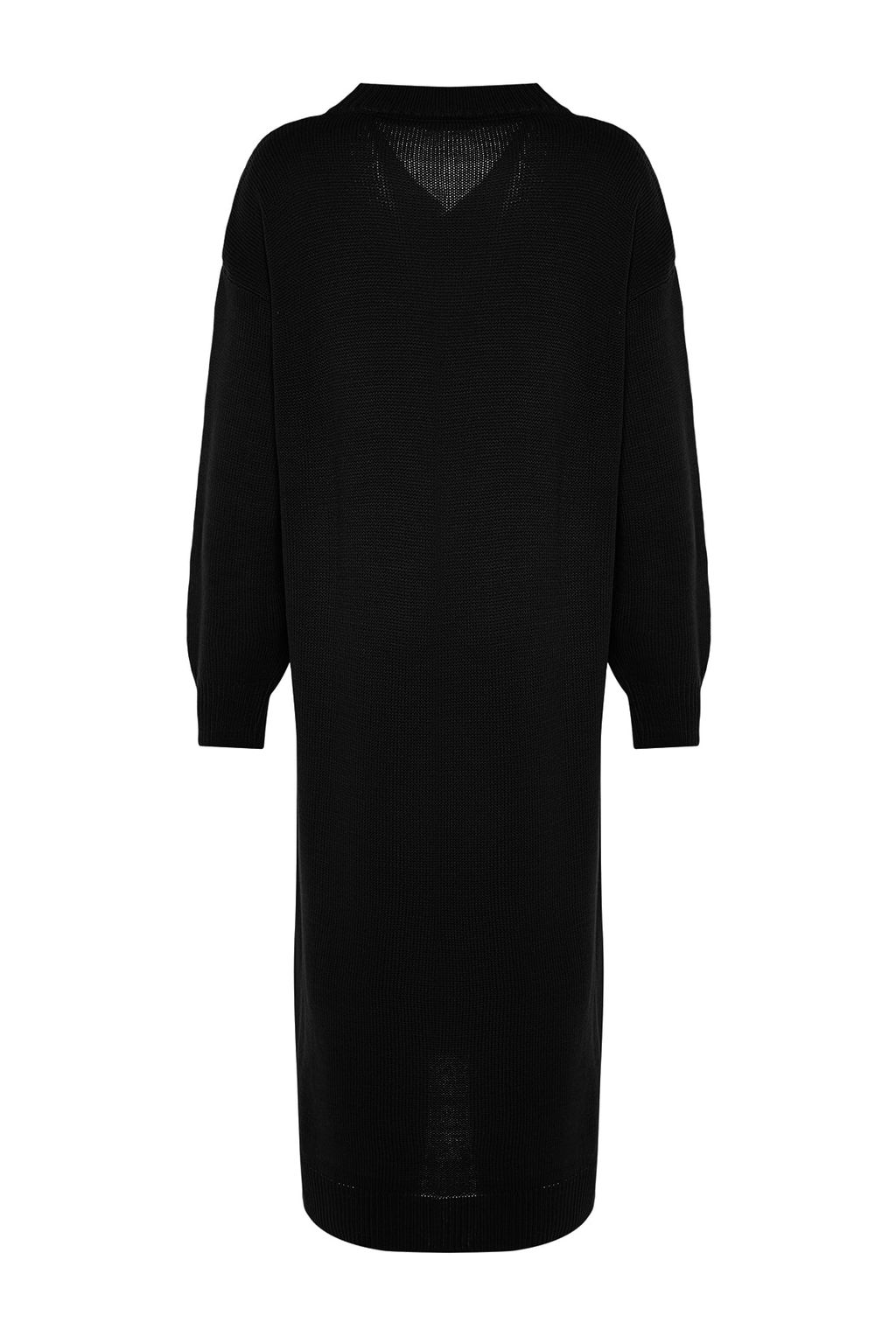 TRENDYOLMILLA Siyah Maxi Triko Genis Kal?p Elbise TWOAW23EL00642 фото 15