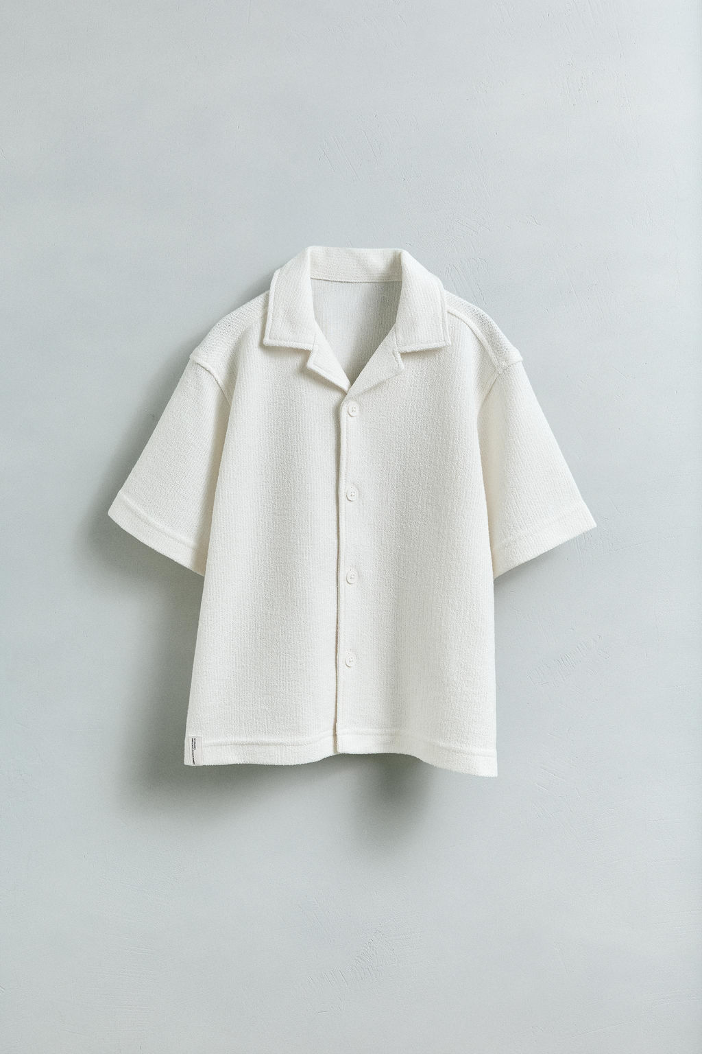 RUSTIC TOWELLING EFFECT BOWLING SHIRT - Zara фото 4