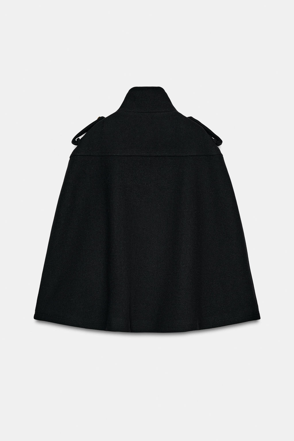 WOOL BLEND CAPE WITH METAL BUTTONS ZW COLLECTION - Zara фото 9