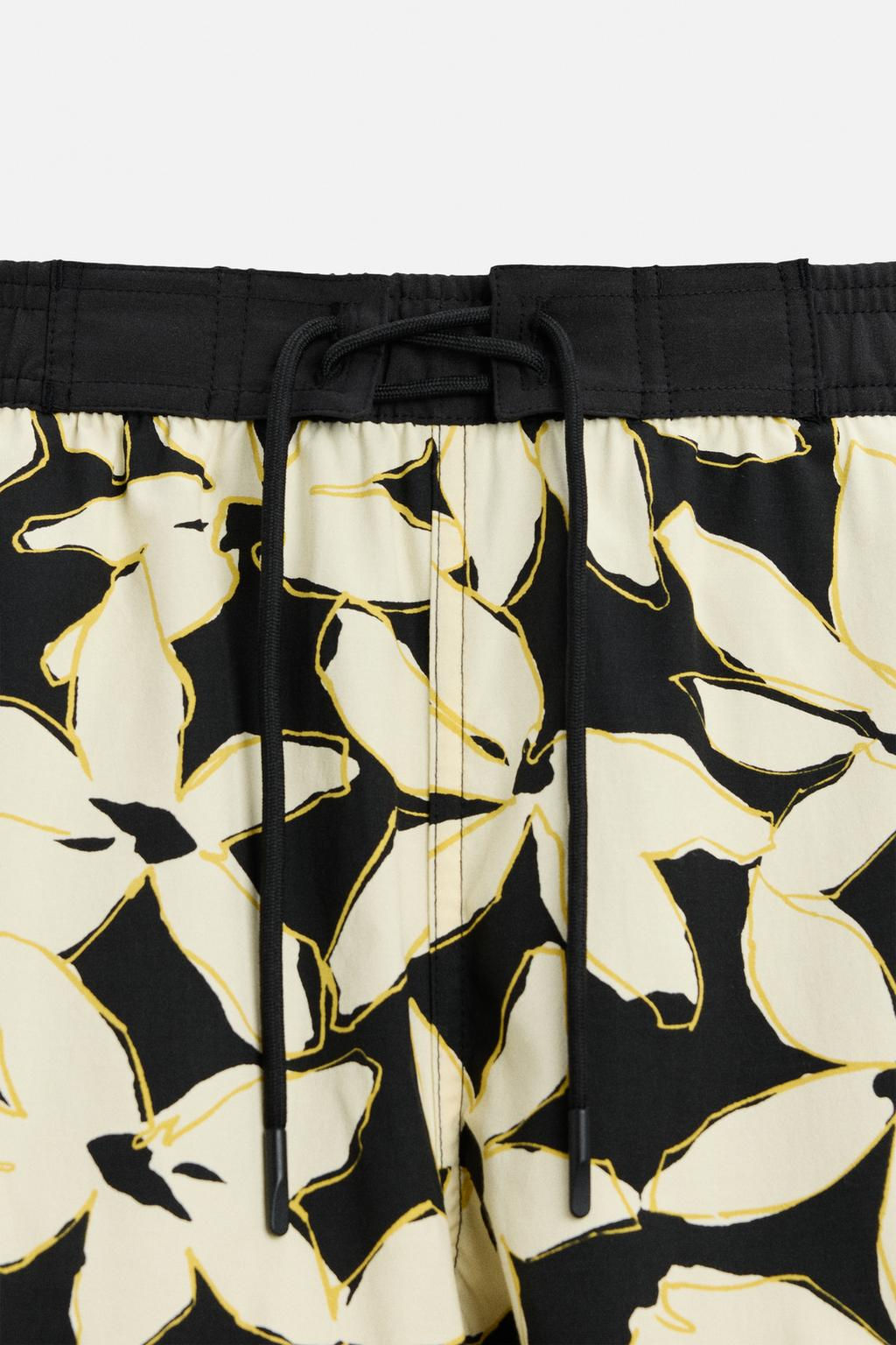 LONG FLORAL PRINT SWIMMING TRUNKS - Zara фото 3