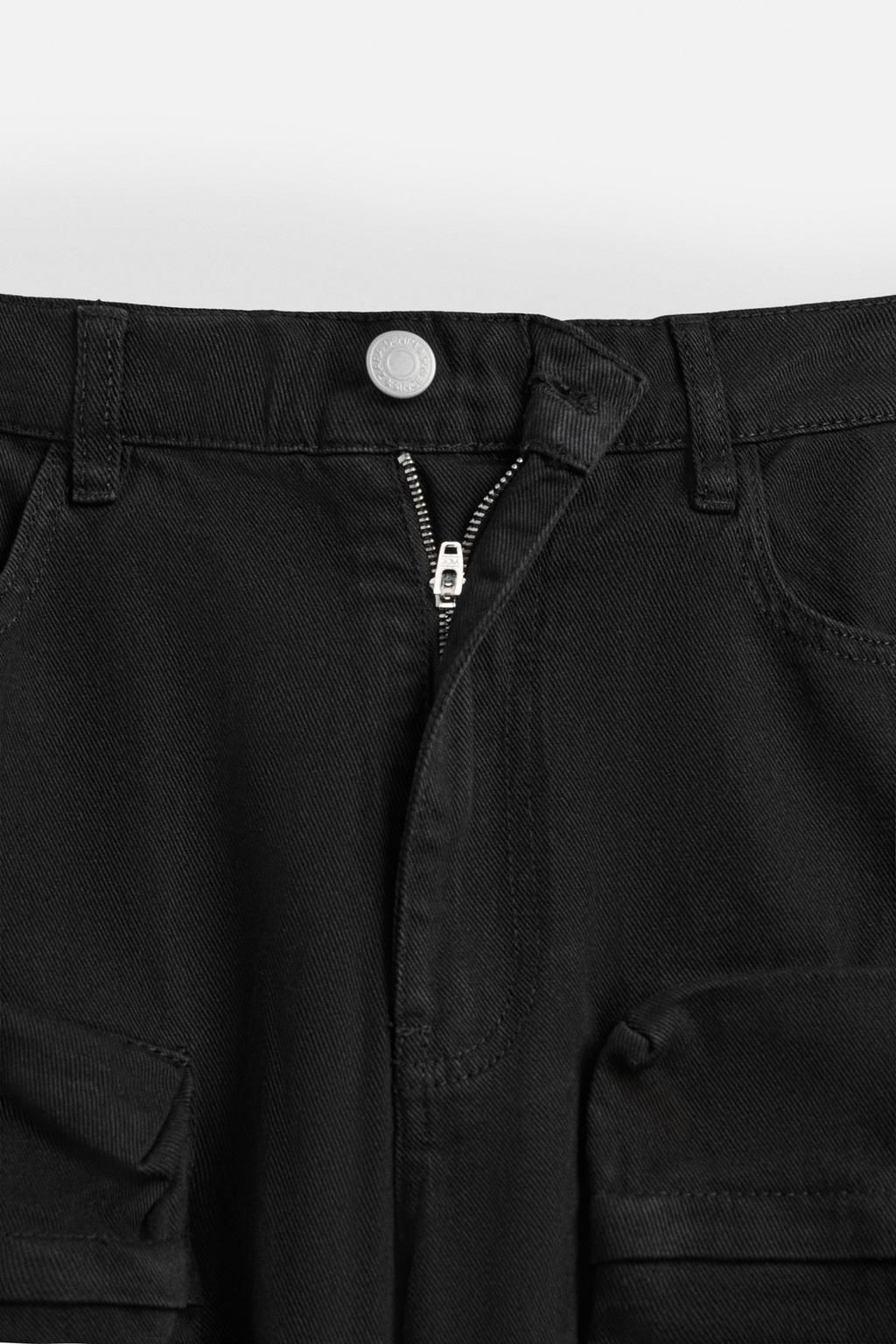 CARGO POCKET DENIM TROUSERS - Zara фото 9