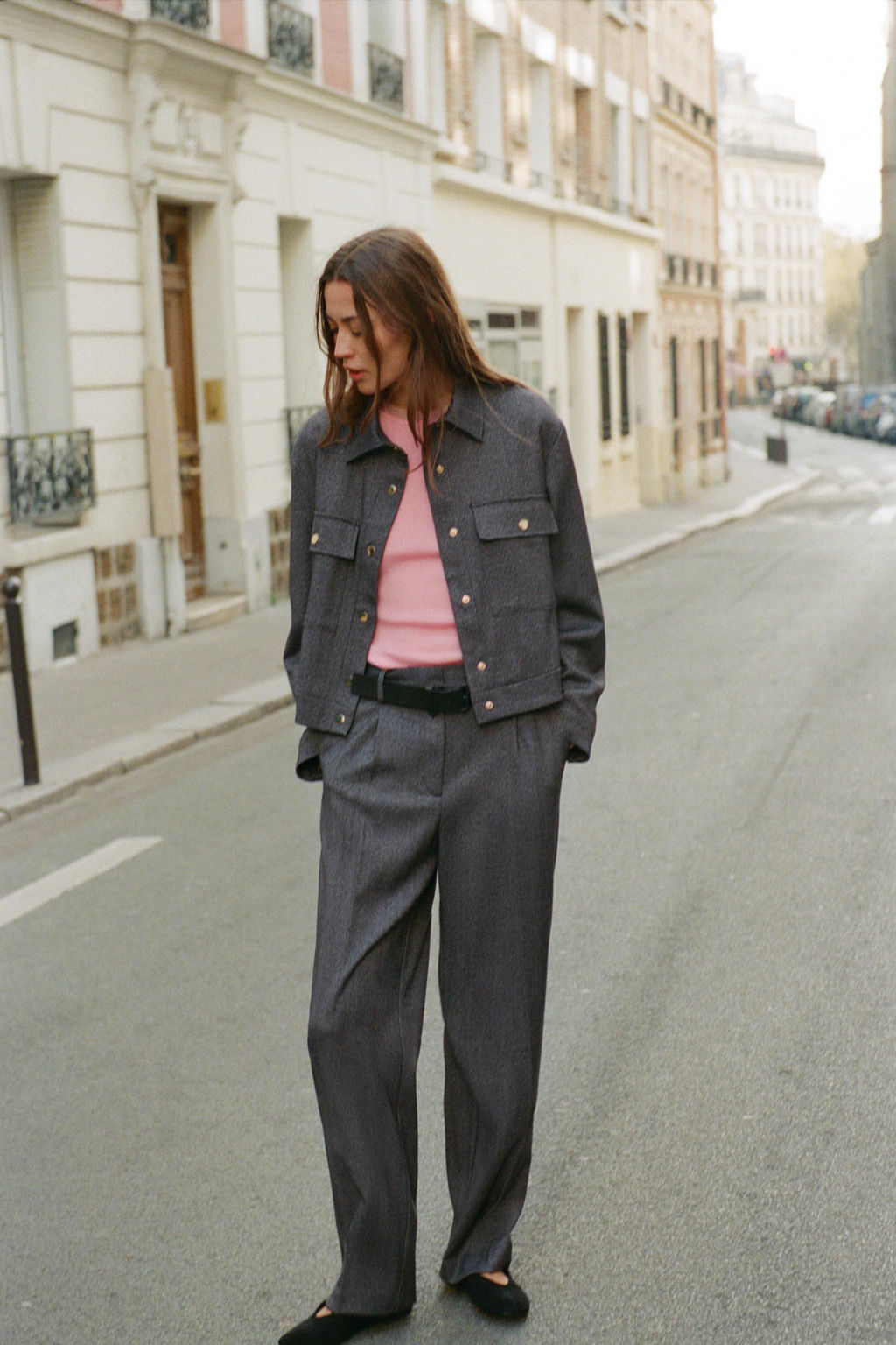 HERRINGBONE STRAIGHT-LEG TROUSERS - Zara фото 2
