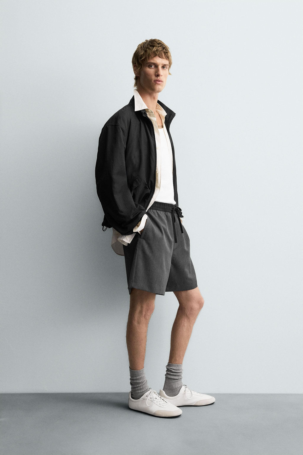 CONTRAST WAIST BERMUDA SHORTS - Zara фото 4