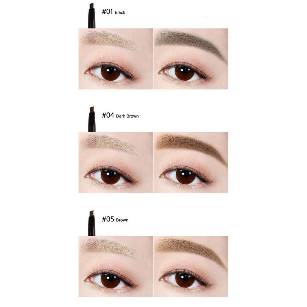 Locean Автоматический карандаш для бровей / Auto Eye Brow Pencil Professional, 05 Brown