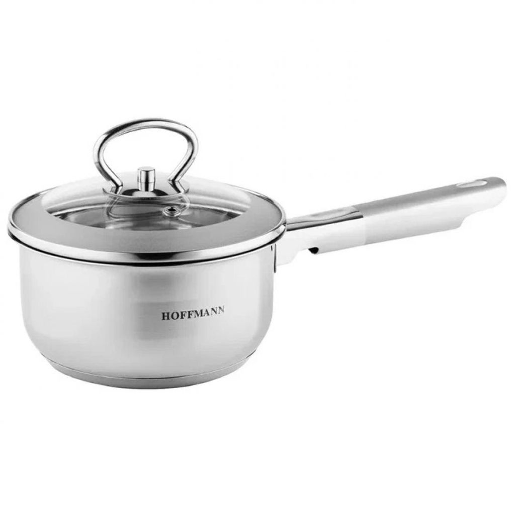Ковш с крышкой нержавеющая сталь 3-х сл. капс. дно 1,9 л. (16 см) НМ 5316-1