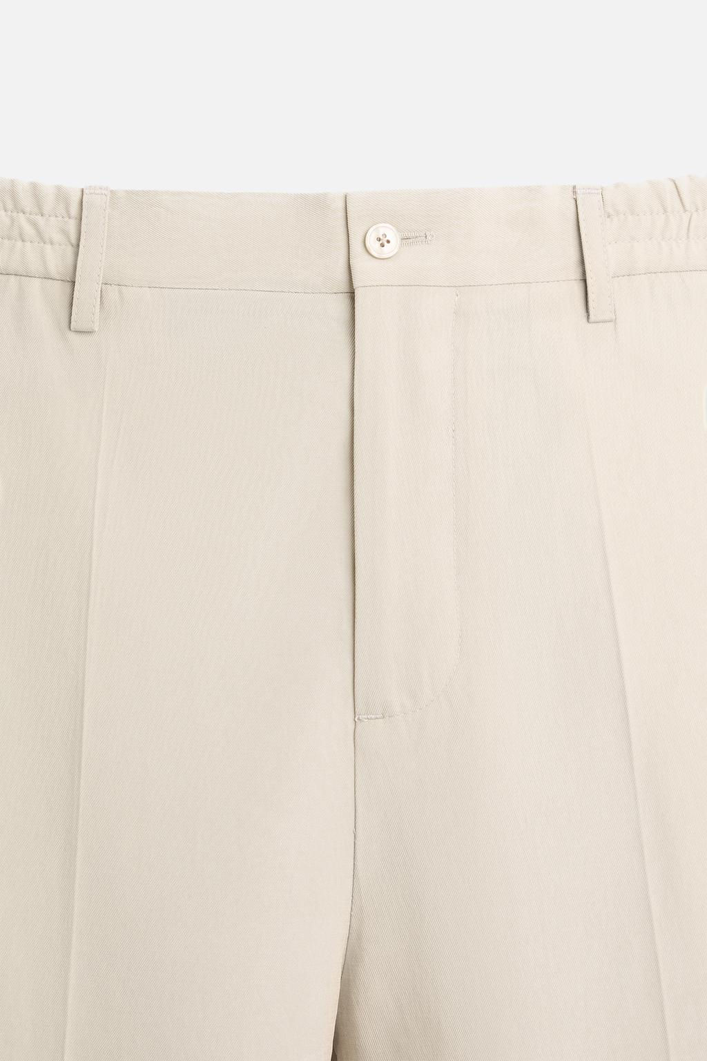 LYOCELL BLEND TROUSERS - Zara фото 16