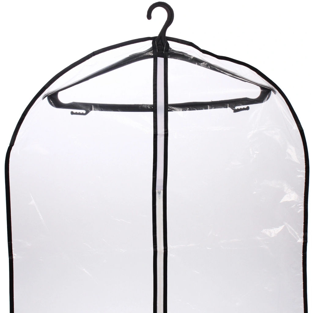 Цена за 4 шт. Чехол для одежды Селфи 60х137 пвх, прозрачный