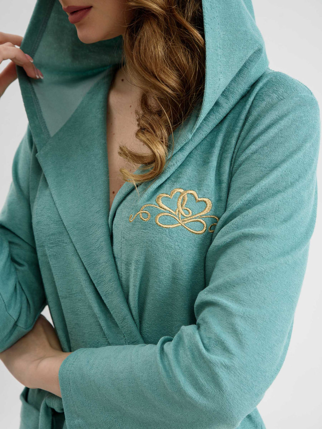 Халат 80% ХЛОПОК Любимая - Оптима фото 2