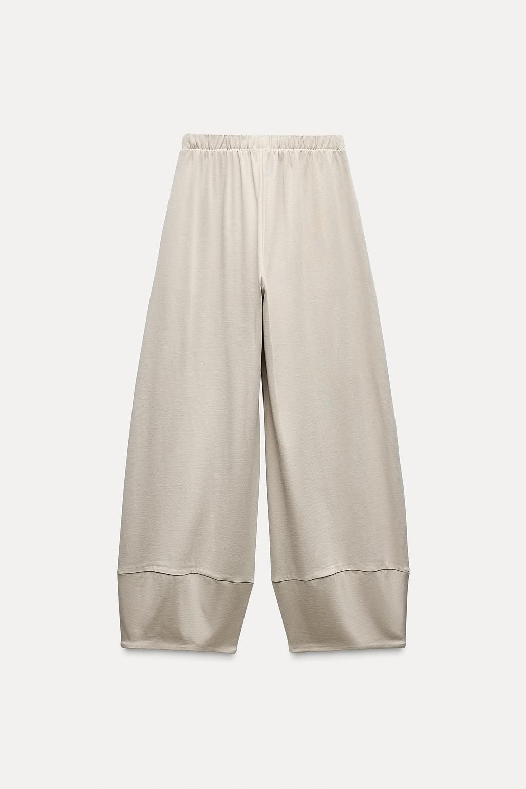HEAVY COTTON BALLOON FIT TROUSERS - Zara фото 3