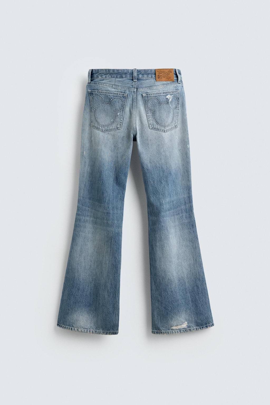 FLARE LOW-RISE JEANS HARRY LAMBERT FOR ZARA X DISNEY  фото 3