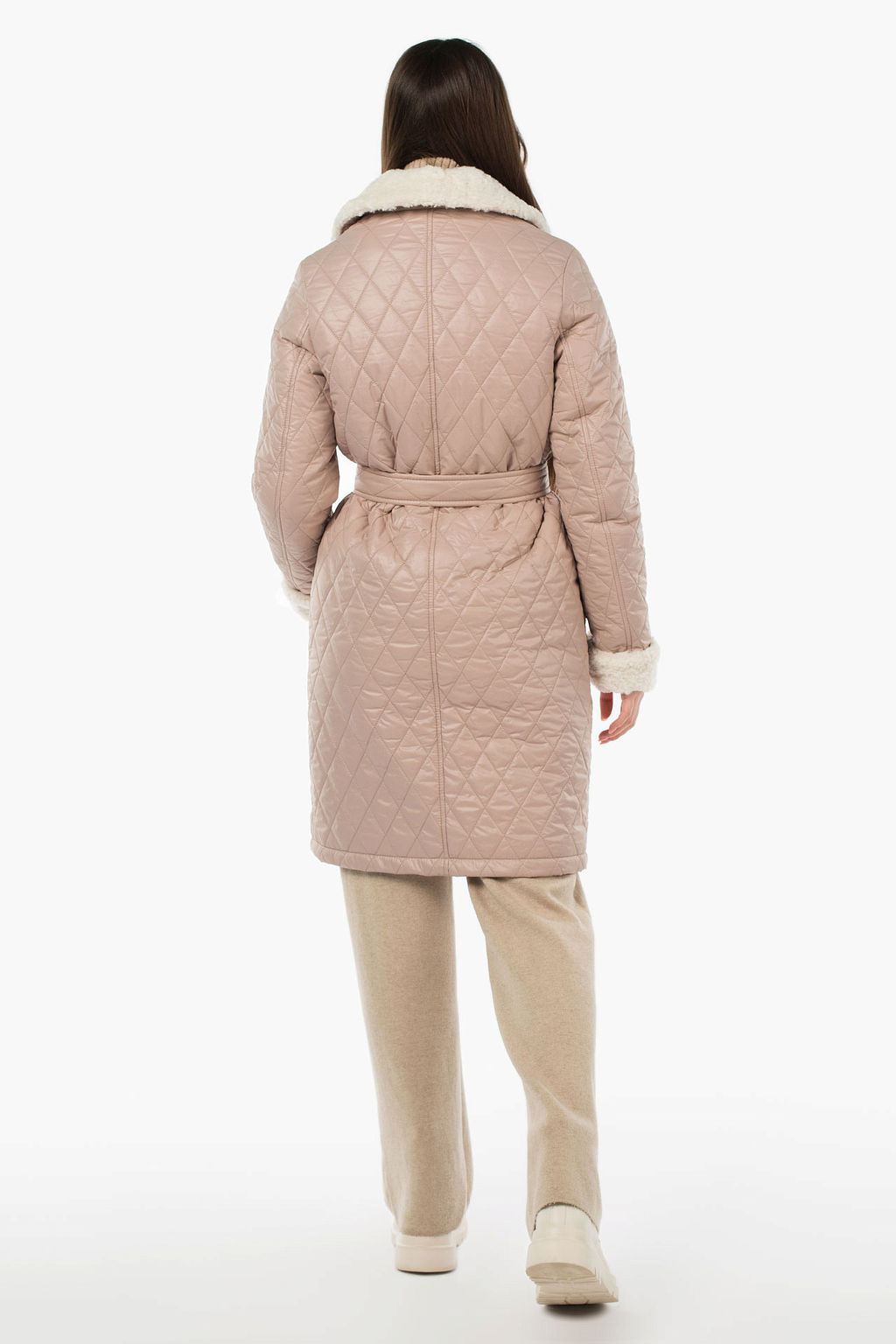 05-2063 Куртка женская зимняя (пояс) - El podio фото 11