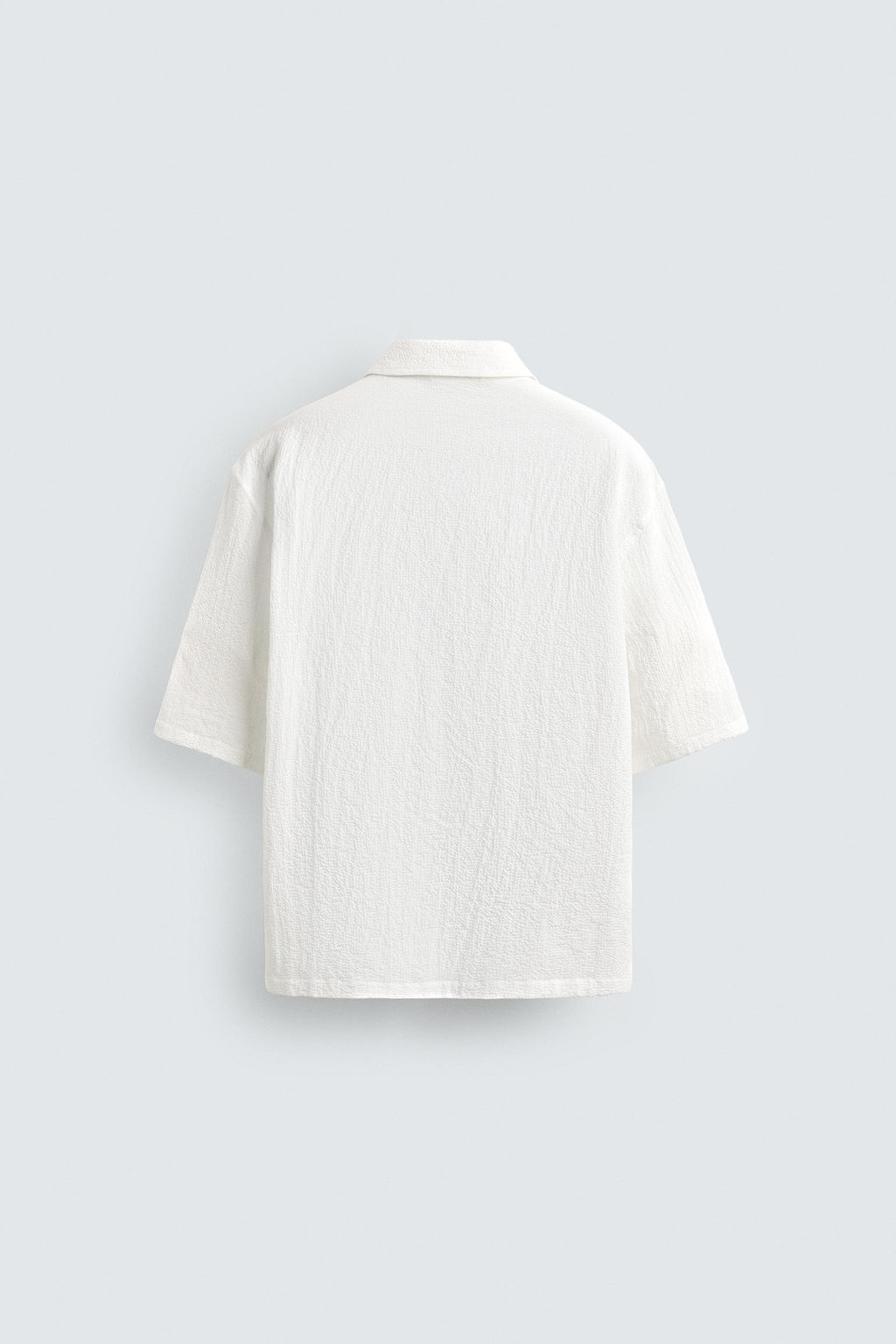 CAMISA POLO SEERSUCKER RELAXED FIT / Blanco - Zara фото 7